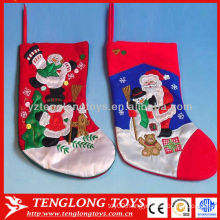 High Quality Christmas Decoration Supplies Embroider Christmas Snowman Stocking